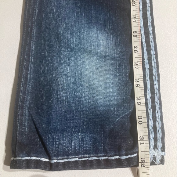 SOLD! Straight SuperQT in “DEEP LAGOON” wash True Religion size 30x32 unaltered! - Picture 6 of 7